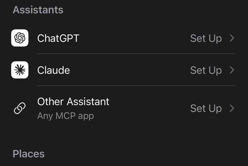 Step 1: Timeline Settings, with ChatGPT highlighted under Assistants, above Claude and Other Assistant